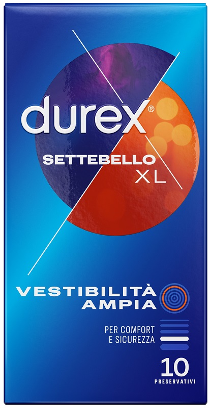 PROFILATTICO DUREX SETTEBELLO EXTRALARGE 10 PEZZI - Farmacia Nuova Dr.ssa Gabriella Catellani