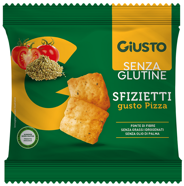GIUSTO SENZA GLUTINE SFIZIETTI PIZZA 40 G - Farmacia Nuova Dr.ssa Gabriella Catellani