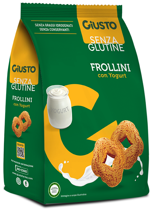 GIUSTO SENZA GLUTINE FROLLINI YOGURT 250 G - Farmacia Nuova Dr.ssa Gabriella Catellani