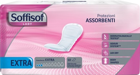 PANNOLONE PER INCONTINENZA SAGOMATO SOFFISOF LADY EXTRA 10 PEZZI - Farmacia Nuova Dr.ssa Gabriella Catellani