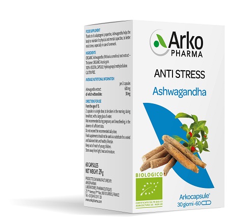 ARKOCPS ASHWAGANDHA BIO 60 CAPSULE - Farmacia Nuova Dr.ssa Gabriella Catellani