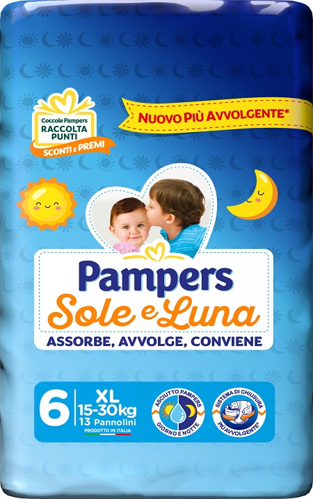 PAMPERS SOLE LUNA XL 13 PEZZI - Farmacia Nuova Dr.ssa Gabriella Catellani