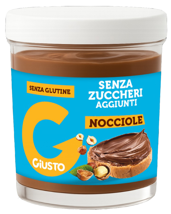 GIUSTO SENZA ZUCCHERO CREMA GIANDUIA NOCCIOLE 200 G - Farmacia Nuova Dr.ssa Gabriella Catellani