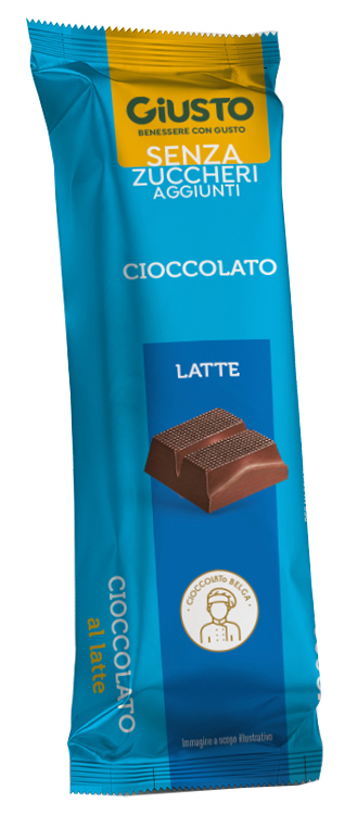 GIUSTO SENZA ZUCCHERO BARRETTA CIOCCOLATO LATTE 42 G - Farmacia Nuova Dr.ssa Gabriella Catellani