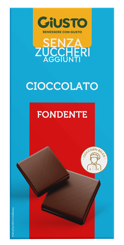 GIUSTO SENZA ZUCCHERO TAVOLETTA CIOCCOLATO FONDENTE 85 G - Farmacia Nuova Dr.ssa Gabriella Catellani