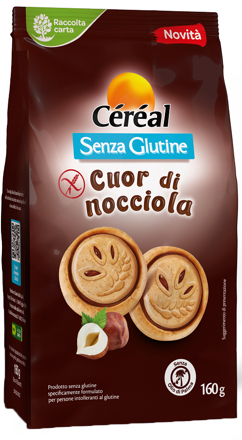 CEREAL SENZA GLUTINE CUOR DI NOCCIOLA 160 G - Farmacia Nuova Dr.ssa Gabriella Catellani