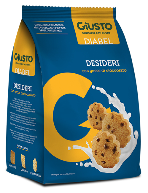 GIUSTO DIABEL BISCOTTO DESIDERI 150 G - Farmacia Nuova Dr.ssa Gabriella Catellani