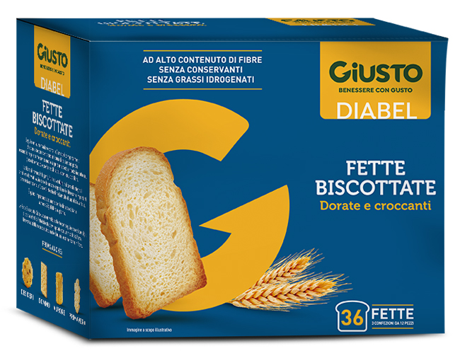 GIUSTO DIABEL FETTE BISCOTTATE 300 G - Farmacia Nuova Dr.ssa Gabriella Catellani
