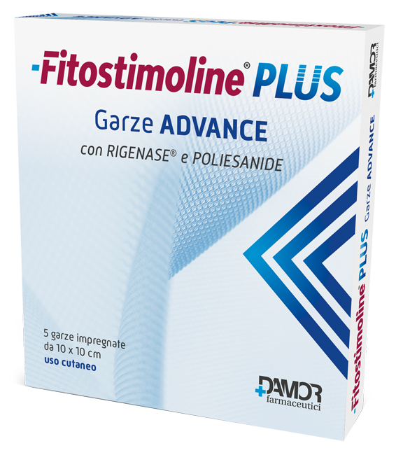 FITOSTIMOLINE PLUS GARZE ADVANCE IMPREGNATE 10X10 CM 5 PEZZI - Farmacia Nuova Dr.ssa Gabriella Catellani