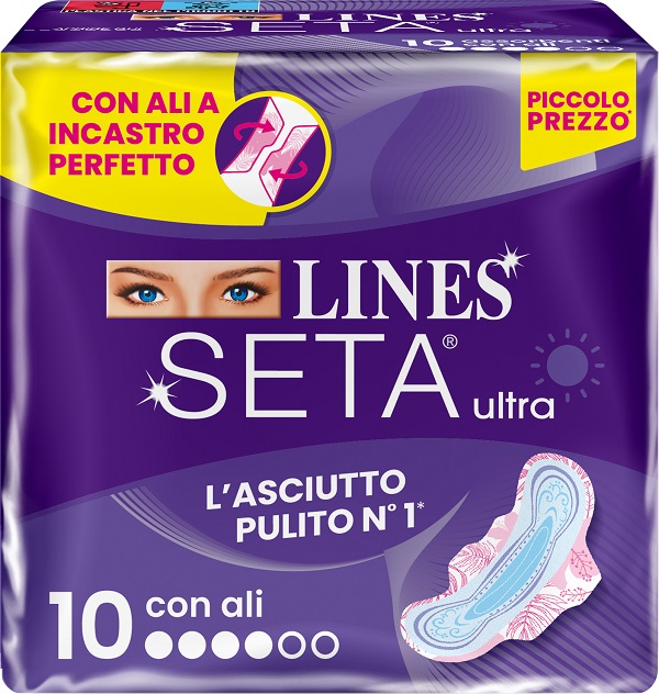 LINES SETA ULTRA ASSORBENTI ALI DWCT 10 PEZZI - Farmacia Nuova Dr.ssa Gabriella Catellani