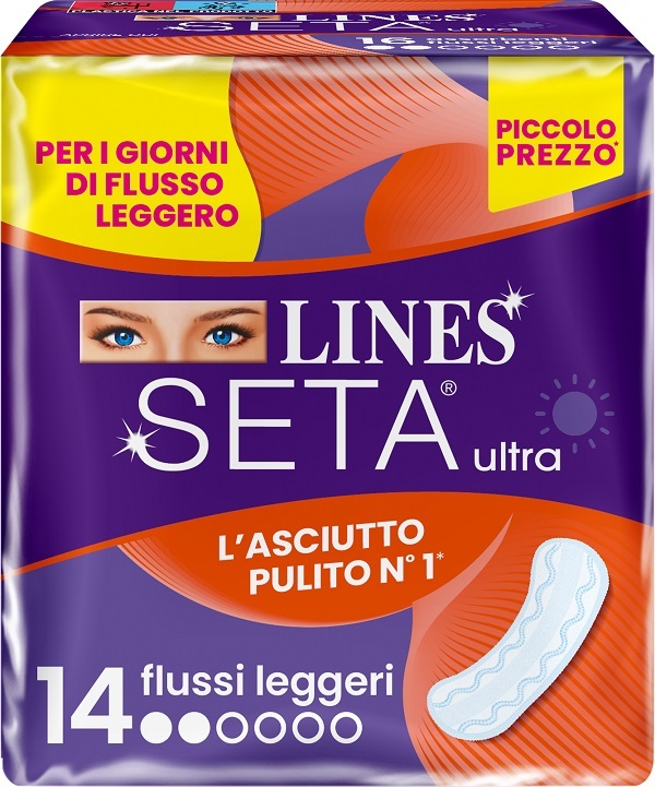 LINES SETA ULTRA ASSORBENTI LEGGERO DWCT 14 PEZZI - Farmacia Nuova Dr.ssa Gabriella Catellani