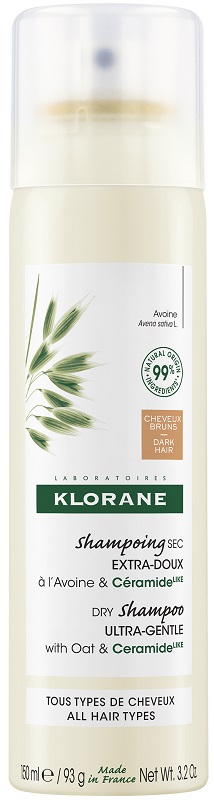 KLORANE SHAMPOO SECCO EXTRA DELICATO AVENA&CERAMIDE CAPELLI SCURI 150 ML - Farmacia Nuova Dr.ssa Gabriella Catellani