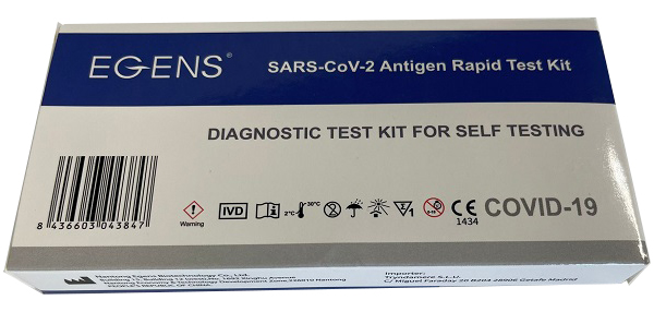 TEST ANTIGENICO RAPIDO COVID-19 EGENS AUTODIAGNOSTICO DETERMINAZIONE QUALITATIVA ANTIGENI SARS-COV-2 IN TAMPONI NASALI MEDIANTE IMMUNOCROMATOGRAFIA - Farmacia Nuova Dr.ssa Gabriella Catellani