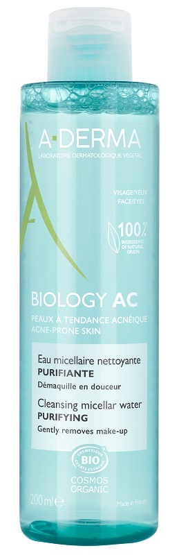ADERMA BIOLOGY AC ACQUA MICELLARE DETERGENTE PURIFICANTE 200 ML - Farmacia Nuova Dr.ssa Gabriella Catellani