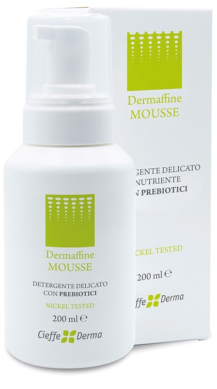 DERMAFFINE MOUSSE DETERGENTE DELICATO E NUTRIENTE CON PREBIOTICI 200 ML - Farmacia Nuova Dr.ssa Gabriella Catellani