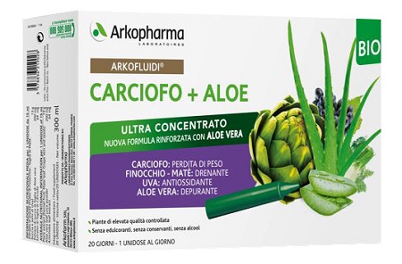 ARKOFLUIDI CARCIOFO+ALOE VERA 20 FLACONCINI 200 G - Farmacia Nuova Dr.ssa Gabriella Catellani