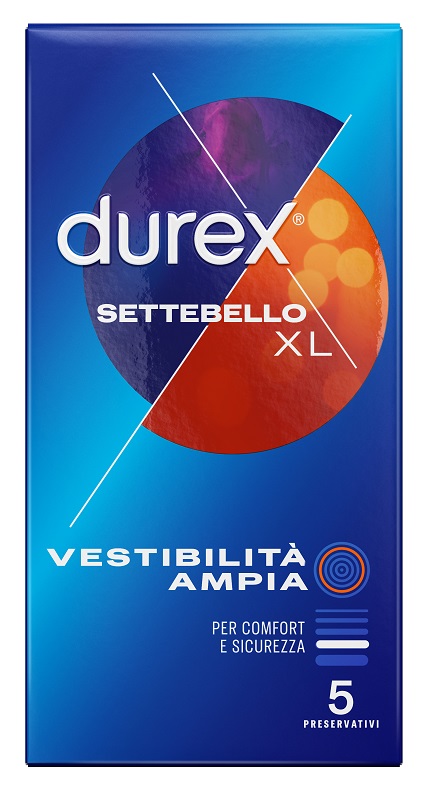 PROFILATTICO DUREX SETTEBELLO XL 5 PEZZI - Farmacia Nuova Dr.ssa Gabriella Catellani