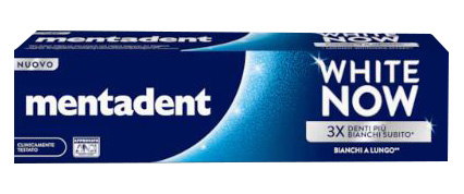 MENTADENT DENTIFRICIO WHITE NOW ORIGINAL 75 ML - Farmacia Nuova Dr.ssa Gabriella Catellani