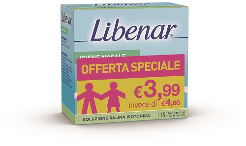 SOLUZIONE ISOTONICA LIBENAR 15 FLACONCINI DA 5 ML TAGLIO PREZZO - Farmacia Nuova Dr.ssa Gabriella Catellani