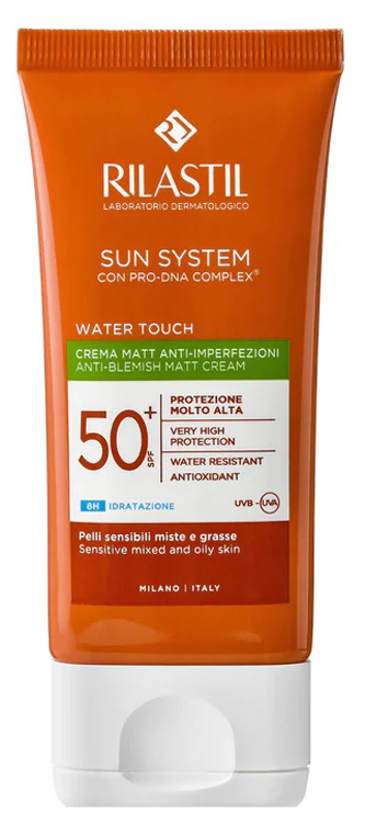 RILASTIL SUN SYSTEM WATER TOUCH FLUIDO SPF50+ 50 ML NUOVA FORMULAZIONE - Farmacia Nuova Dr.ssa Gabriella Catellani