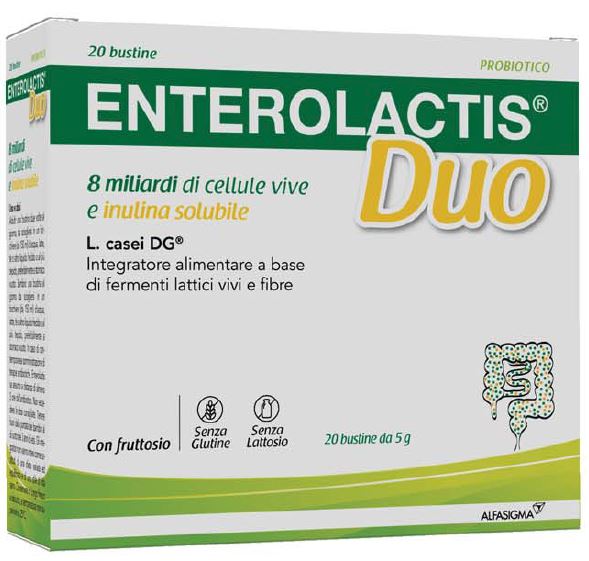 ENTEROLACTIS DUO INULINA 20 BUSTINE 5 G - Farmacia Nuova Dr.ssa Gabriella Catellani