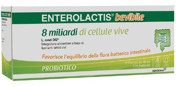 ENTEROLACTIS BEVIBILE 12 FLACONCINI X 10 ML - Farmacia Nuova Dr.ssa Gabriella Catellani