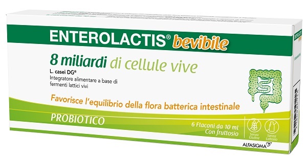 ENTEROLACTIS BEVIBILE 6 FLACONCINI X 10 ML - Farmacia Nuova Dr.ssa Gabriella Catellani