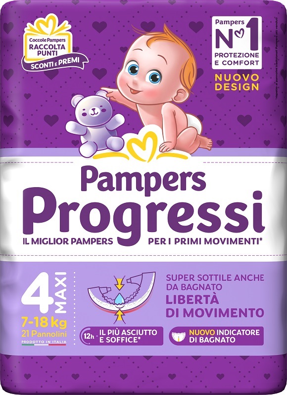 PAMPERS PROGRESSI MAXI 21 PEZZI - Farmacia Nuova Dr.ssa Gabriella Catellani
