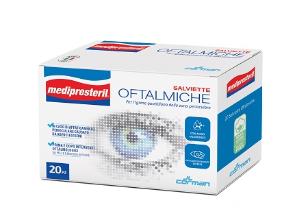 MEDIPRESTERIL SALVIETTE OFTALMICHE 20 PEZZI PROMO - Farmacia Nuova Dr.ssa Gabriella Catellani