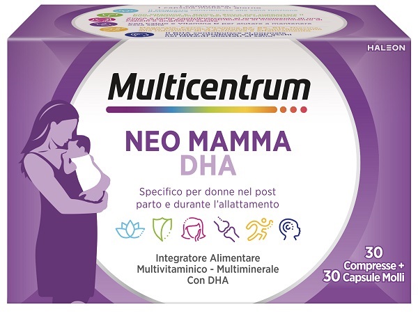 MULTICENTRUM NEO MAMMA DHA 30 COMPRESSE + 30 CAPSULE MOLLI - Farmacia Nuova Dr.ssa Gabriella Catellani