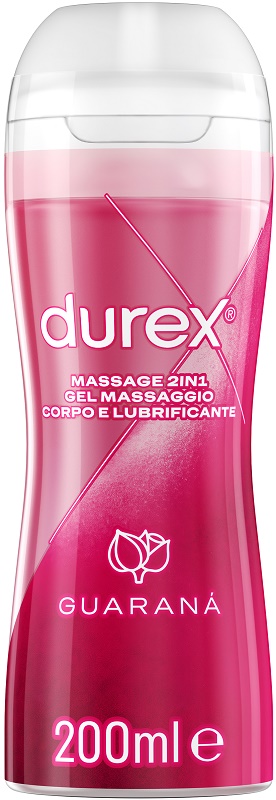 DUREX MASSAGE 2 IN 1 GEL MASSAGGIO CORPO E LUBRIFICANTE GUARANA' 200 ML - Farmacia Nuova Dr.ssa Gabriella Catellani