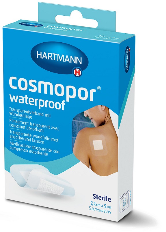 COSMOPOR WATERPROOF MEDICAZIONE ADESIVA TRASPARENTE 7,2X5CM 5 PEZZI - Farmacia Nuova Dr.ssa Gabriella Catellani