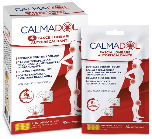 FASCIA LOMBARE CALMADOL 4 PEZZI - Farmacia Nuova Dr.ssa Gabriella Catellani