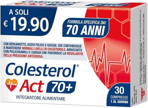 COLESTEROL ACT 70+ 30 COMPRESSE - Farmacia Nuova Dr.ssa Gabriella Catellani