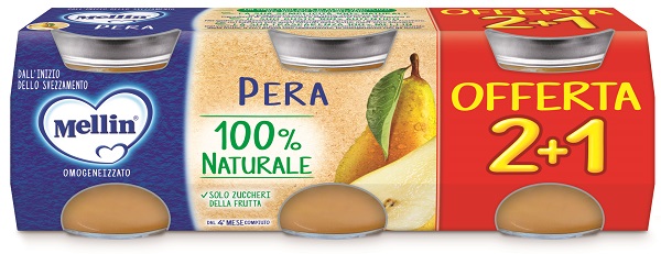 MELLIN OMOGENEIZZATO PERA 3 PEZZI DA 100 G - Farmacia Nuova Dr.ssa Gabriella Catellani