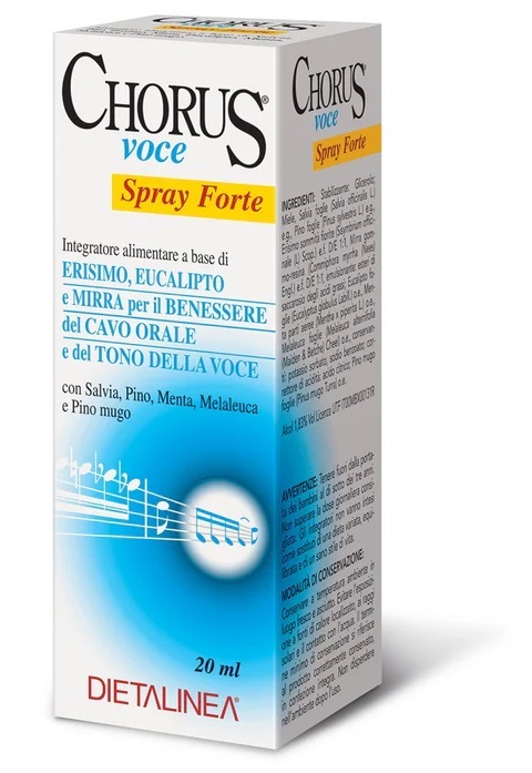 CHORUS VOCE SPRAY FORTE DIETALINEA 20 ML - Farmacia Nuova Dr.ssa Gabriella Catellani