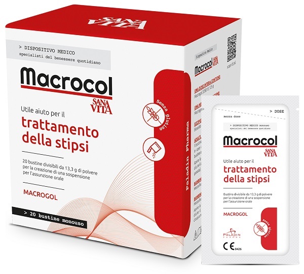 SANAVITA MACROCOL PLUS 20 BUSTINE DA 13,81 G - Farmacia Nuova Dr.ssa Gabriella Catellani