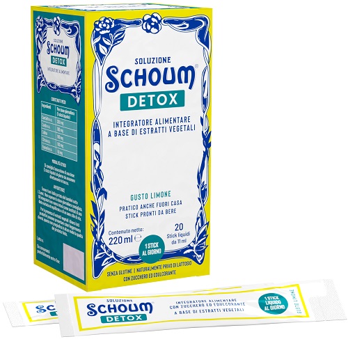 SOLUZIONE SCHOUM DETOX 20 STICK - Farmacia Nuova Dr.ssa Gabriella Catellani