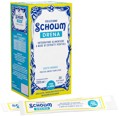 SOLUZIONE SCHOUM DRENA 20 STICK - Farmacia Nuova Dr.ssa Gabriella Catellani