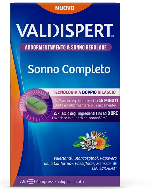 VALDISPERT SONNO COMPLETO 30 COMPRESSE A DOPPIO STRATO - Farmacia Nuova Dr.ssa Gabriella Catellani