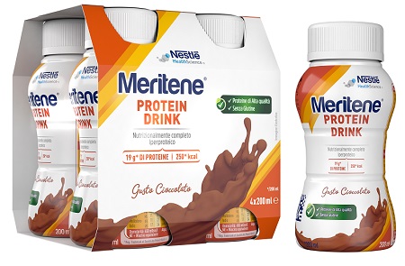 MERITENE DRINK CIOCCOLATO 4 PEZZI DA 200 ML - Farmacia Nuova Dr.ssa Gabriella Catellani