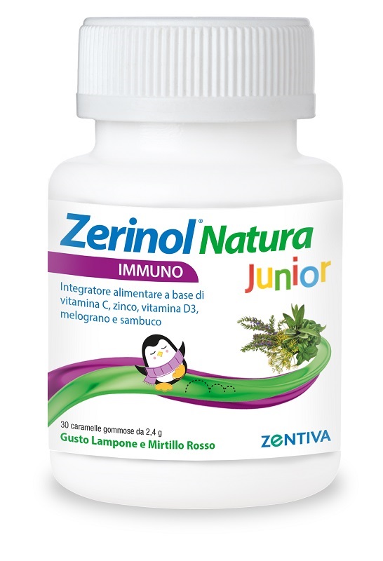 ZERINOL NATURA IMMUNO JUNIOR 30 CARAMELLE GOMMOSE - Farmacia Nuova Dr.ssa Gabriella Catellani