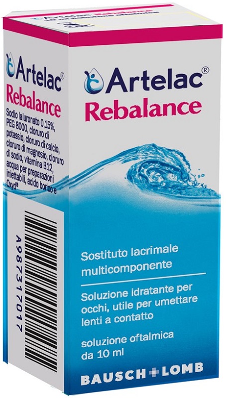 GOCCE OCULARI MULTIDOSE ARTELAC REBALANCE SENZA CONSERVANTI 10 ML - Farmacia Nuova Dr.ssa Gabriella Catellani