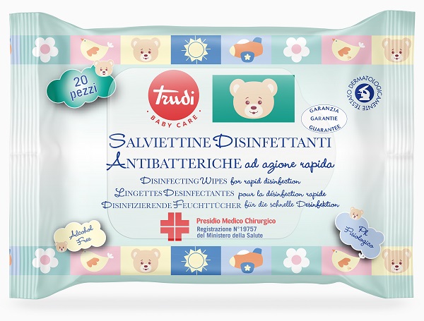 TRUDI BABY CARE SALVIETTINE DISINFETTANTI PMC 20 PEZZI - Farmacia Nuova Dr.ssa Gabriella Catellani