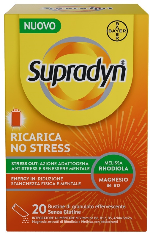 SUPRADYN RICARICA NO STRESS 20 BUSTINE - Farmacia Nuova Dr.ssa Gabriella Catellani