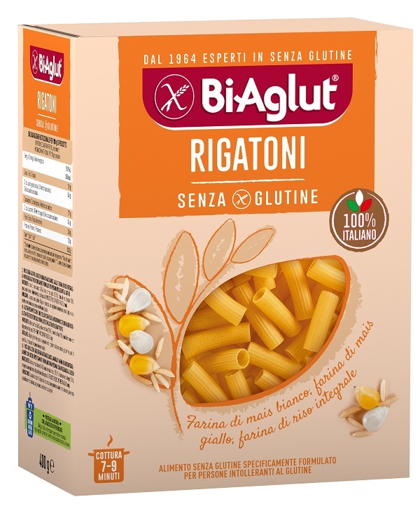 BIAGLUT PASTA SENZA GLUTINE RIGATONI 400 G - Farmacia Nuova Dr.ssa Gabriella Catellani