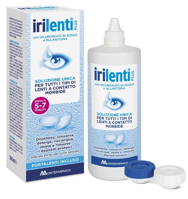SOLUZIONE UNICA PER LENTI A CONTATTO IRILENTI 360 ML + PORTALENTI - Farmacia Nuova Dr.ssa Gabriella Catellani