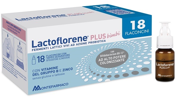 LACTOFLORENE PLUS BIMBI 18 FLACONI - Farmacia Nuova Dr.ssa Gabriella Catellani