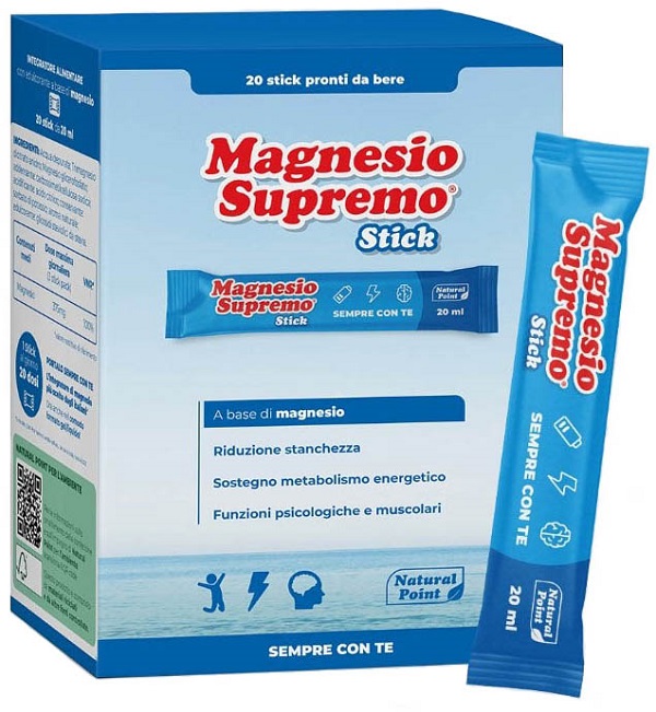 MAGNESIO SUPREMO 20 STICK DA 20 ML - Farmacia Nuova Dr.ssa Gabriella Catellani