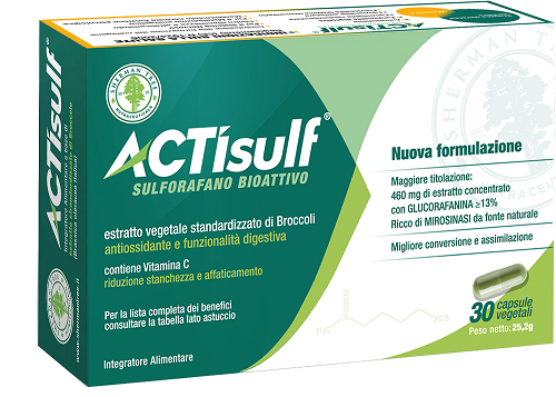 ACTISULF SULFORAFANO 30 CAPSULE VEGETALI - Farmacia Nuova Dr.ssa Gabriella Catellani